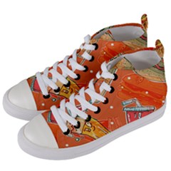 55 Women s Mid-top Canvas Sneakers