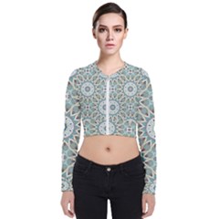 Mandala  Long Sleeve Zip Up Bomber Jacket by zappwaits