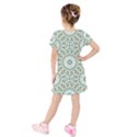 Mandala  Kids  Short Sleeve Velvet Dress View2