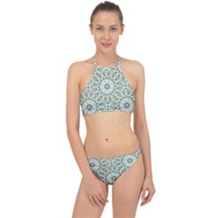 Mandala  Racer Front Bikini Set by zappwaits