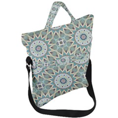 Mandala  Fold Over Handle Tote Bag by zappwaits