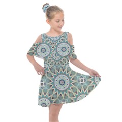 Mandala  Kids  Shoulder Cutout Chiffon Dress by zappwaits