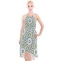 Mandala  High-Low Halter Chiffon Dress  View1