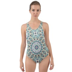 Mandala  Cut-out Back One Piece Swimsuit