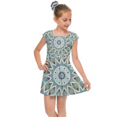 Mandala  Kids  Cap Sleeve Dress