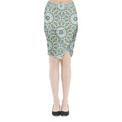 Mandala  Midi Wrap Pencil Skirt by zappwaits