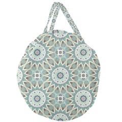 Mandala  Giant Round Zipper Tote by zappwaits