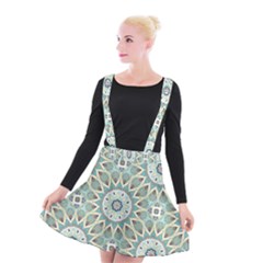 Mandala  Suspender Skater Skirt by zappwaits