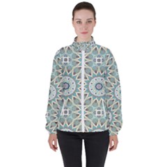 Mandala  Women s High Neck Windbreaker by zappwaits