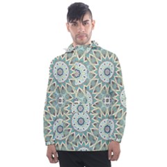 Mandala  Men s Front Pocket Pullover Windbreaker by zappwaits