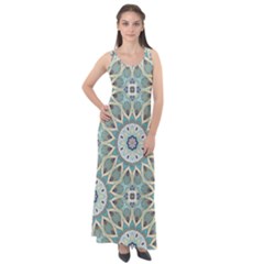 Mandala  Sleeveless Velour Maxi Dress by zappwaits