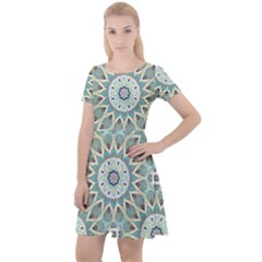 Mandala  Cap Sleeve Velour Dress  by zappwaits