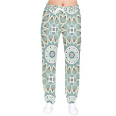 Mandala  Women Velvet Drawstring Pants by zappwaits