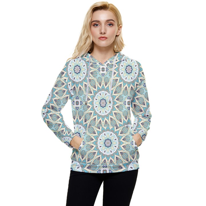 Mandala  Women s Lightweight Drawstring Hoodie