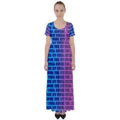 New Cyberia Response Force High Waist Short Sleeve Maxi Dress by WetdryvacsLair