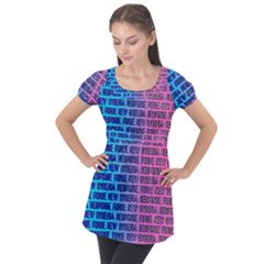 New Cyberia Response Force Puff Sleeve Tunic Top by WetdryvacsLair