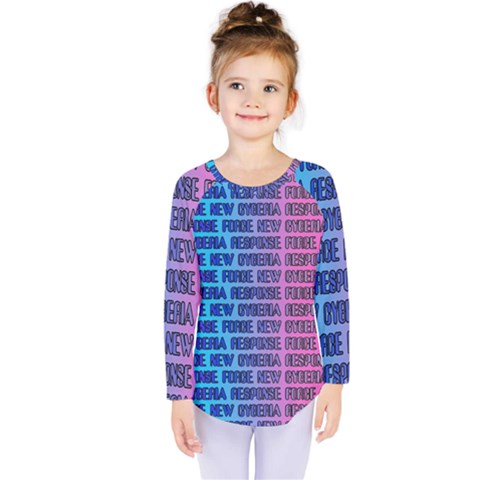 New Cyberia Response Force Kids  Long Sleeve Tee by WetdryvacsLair