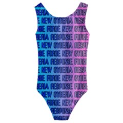 New Cyberia Response Force Kids  Cut-out Back One Piece Swimsuit by WetdryvacsLair