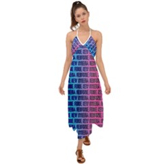 New Cyberia Response Force Halter Tie Back Dress 