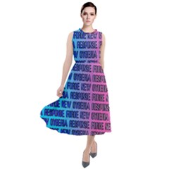 New Cyberia Response Force Round Neck Boho Dress