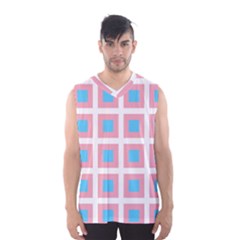 Trans Flag Squared Plaid Men s Basketball Tank Top by WetdryvacsLair