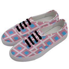 Trans Flag Squared Plaid Men s Classic Low Top Sneakers by WetdryvacsLair