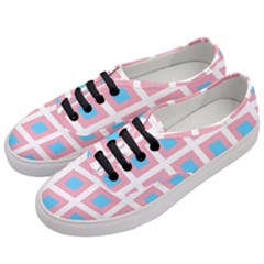 Trans Flag Squared Plaid Women s Classic Low Top Sneakers by WetdryvacsLair