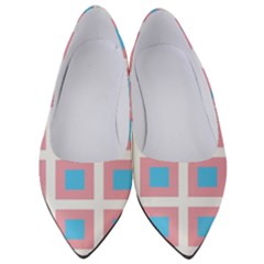 Trans Flag Squared Plaid Women s Low Heels by WetdryvacsLair