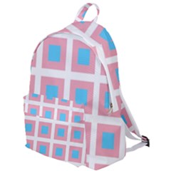 Trans Flag Squared Plaid The Plain Backpack by WetdryvacsLair