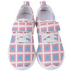 Trans Flag Squared Plaid Women s Velcro Strap Shoes by WetdryvacsLair