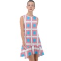 Trans Flag Squared Plaid Frill Swing Dress View1