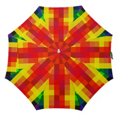 Pride Plaid Straight Umbrellas by WetdryvacsLair