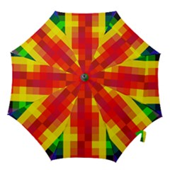 Pride Plaid Hook Handle Umbrellas (small) by WetdryvacsLair