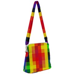 Pride Plaid Zipper Messenger Bag by WetdryvacsLair