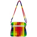 Pride Plaid Zipper Messenger Bag View3