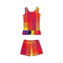 Pride Plaid Kids  Boyleg Swimsuit View1