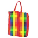 Pride Plaid Giant Grocery Tote View1