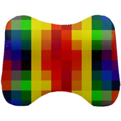 Pride Plaid Head Support Cushion by WetdryvacsLair