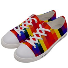 Pride Plaid Women s Low Top Canvas Sneakers by WetdryvacsLair