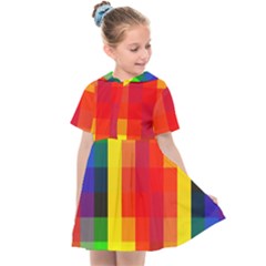 Pride Plaid Kids  Sailor Dress by WetdryvacsLair