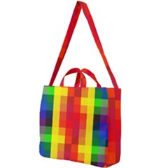 Pride Plaid Square Shoulder Tote Bag by WetdryvacsLair