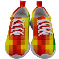 Pride Plaid Kids Athletic Shoes by WetdryvacsLair