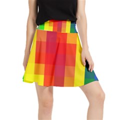 Pride Plaid Waistband Skirt