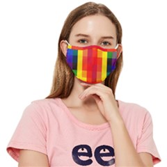 Pride Plaid Fitted Cloth Face Mask (adult) by WetdryvacsLair