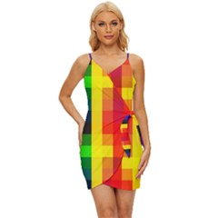 Pride Plaid Wrap Tie Front Dress by WetdryvacsLair