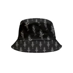 Sketchy Style Funny Skeletons Motif Drawing Bucket Hat (kids)