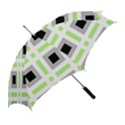 Agender Flag Plaid Straight Umbrellas View2