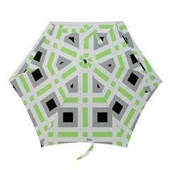 Agender Flag Plaid Mini Folding Umbrellas by WetdryvacsLair