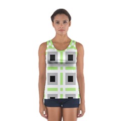 Agender Flag Plaid Sport Tank Top  by WetdryvacsLair