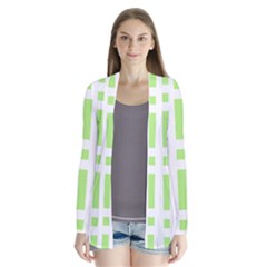 Agender Flag Plaid Drape Collar Cardigan by WetdryvacsLair